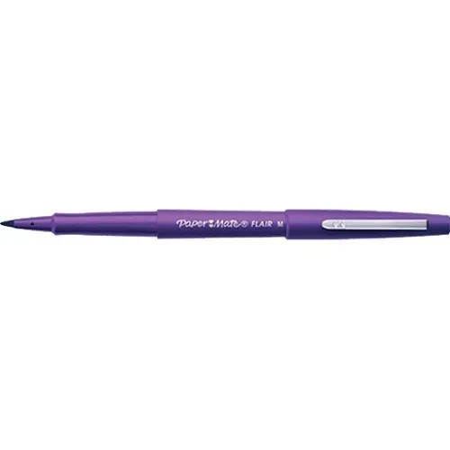 Paper Mate 1806704 Flair Porous-Point Pen Medium Point 0.7 mm Green Barrel, Purple