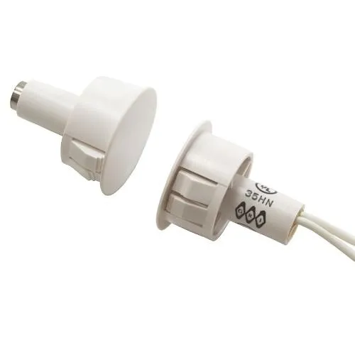 GRI 180RS-12 180RS Series 3/4" Recessed Stubby Steel Door Switch Set, 5/8" Gap, 10W, 200VDC, 0.50 Amp, Closed Loop, Brown