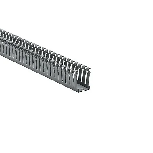 HellermannTyton 181-11509 Wire Duct Gray Slotted, Gray