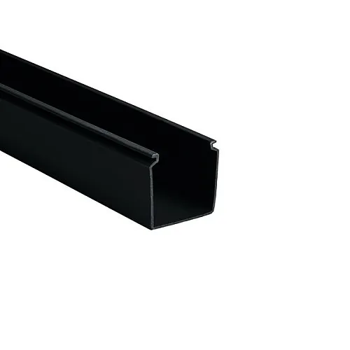 HellermannTyton 181-22005 Solid Wall Wiring Duct, 2" 2", Non-Adhesive, PVC, Black, 120ft/Carton