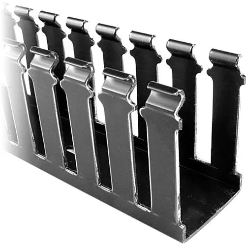 HellermannTyton 181-22020 Slotted Wall Wiring Duct, 2" 2", Non-Adhesive, PVC, 120' Carton