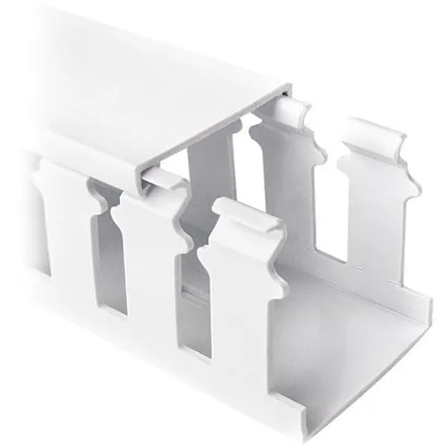 HellermannTyton 181-22028 SLOTTD 2X2 White Wiring Duct
