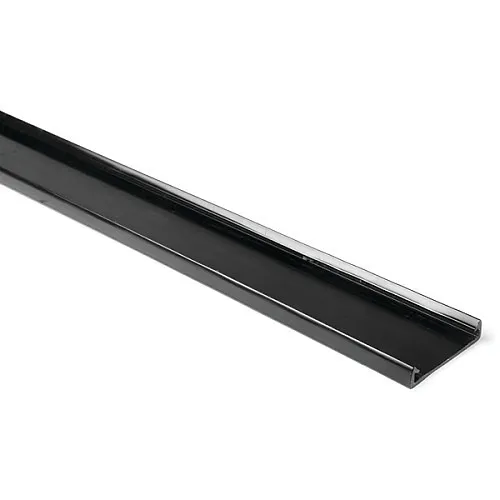 HellermannTyton 181-92015 6' Long Wiring Duct Cover for 2" Duct, PVC, Black