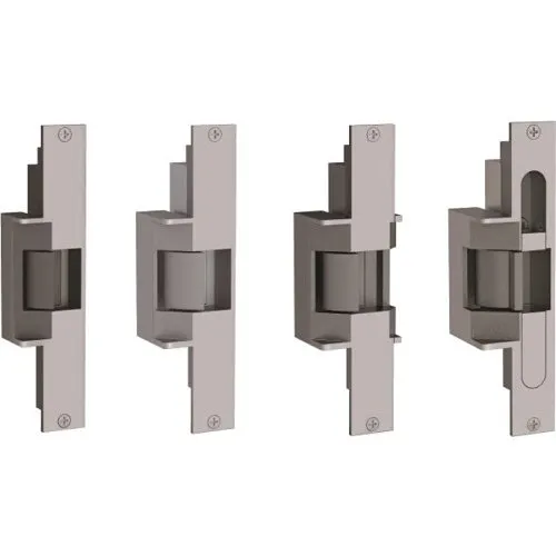 HES 310-2-3/4OB-24D-630 Folger Adam 3-Hour Fire-Rated Electric Strike, 24V, 3/4" Keeper Standard, Satin Stainless Steel