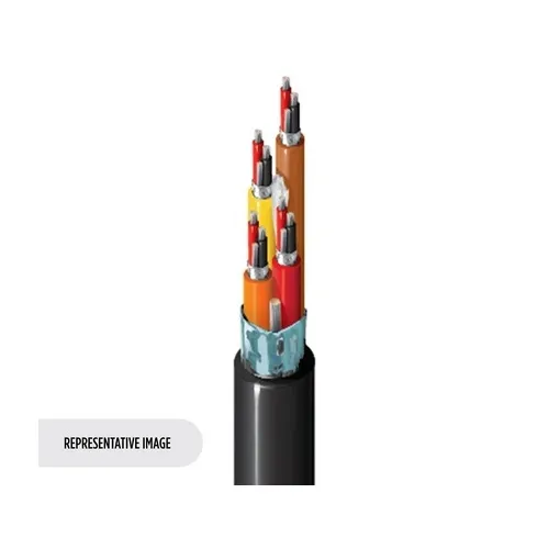 Belden 1815R 0101000 22/4 Indoor Stranded Shielded and Jacketed CMR PVC Audio Snake Cable, Black