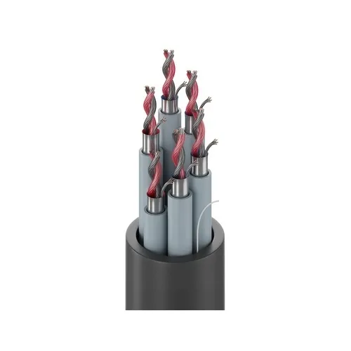 Belden 1816P 0105000 Audio Snake Cable, 6-Pair 22 AWG Tinned Copper, FEP Insulation, Individually Foil Shielded and PVDF Jacketed, Overall PVDF Jacket, Ripcord, CMP