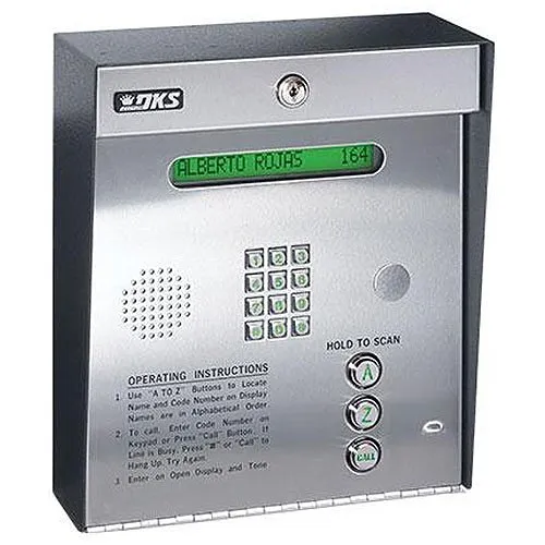DoorKing 1835-080 80 Series Surface Mount Telephone Entry and Access Control Panel with One Touch "CALL" Button