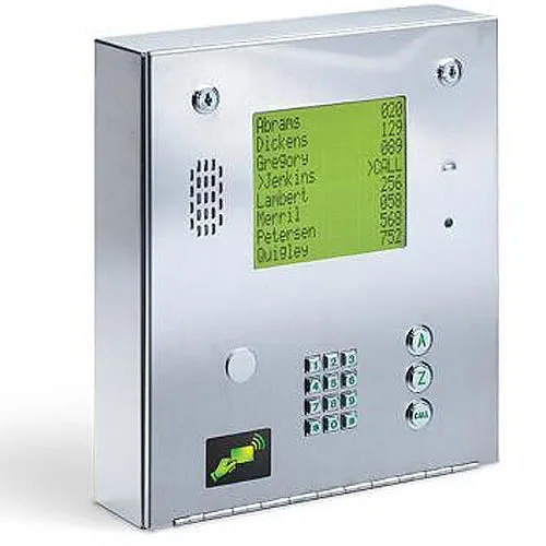 DoorKing 1837-090 90 Series Intercom System with LCD heater and TCP/IP adapter, Surface Mount
