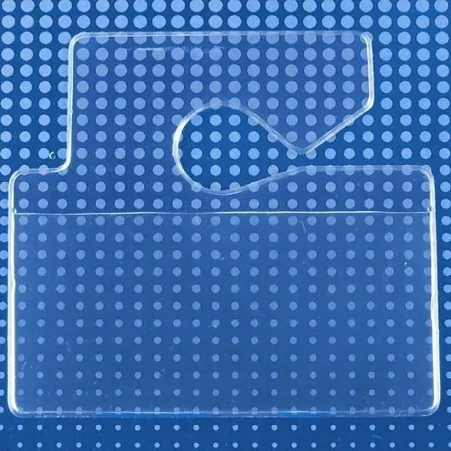 Brady ID 1840-3650 ID Card and Badge Holder, Clear Vinyl Horizontal Hangtag Holder, 3.75" 2"