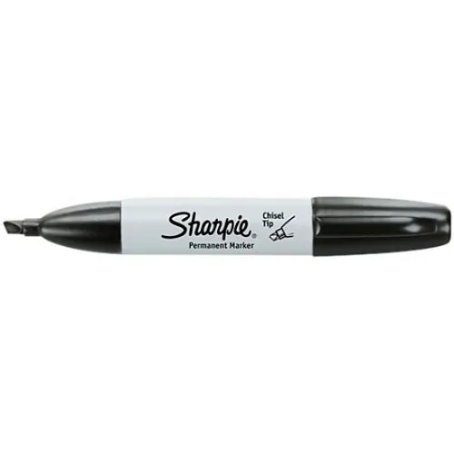 Sharpie 1841298 Permanent Marker, Chisel Tip, Black