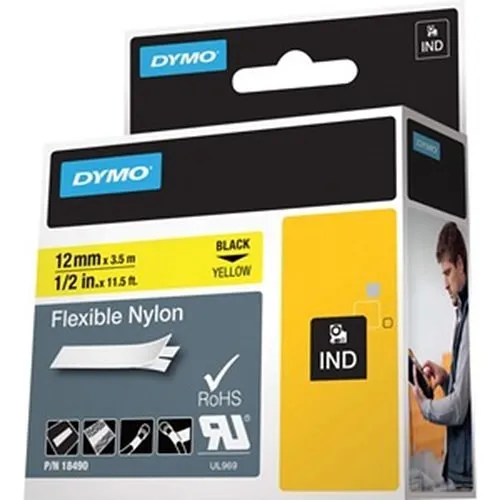 DYMO 18490 Rhino Flexible Nylon Labels