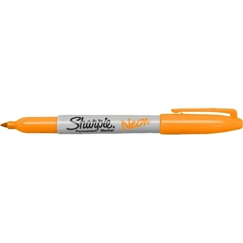 Sharpie 1860446 Fine Point Permanent Marker, Neon Orange