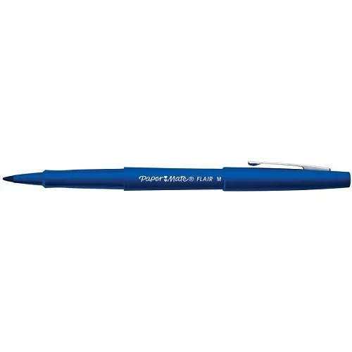 Paper Mate 1865460 Flair Felt Tip Pen, Bue