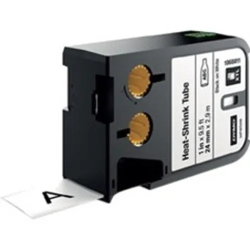 DYMO 1868758 Rhino XTL Series 1" All-Purpose Vinyl Tape, Red on White