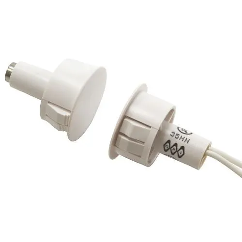 GRI 19012WGB 3/4" Steel Door Recessed Switch Set, Wide Gap, 5W, 175VDC, 0.25 Amp, Open/Closed SPDT, C, Brown