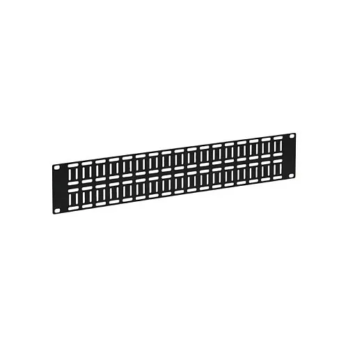 Kendall Howard 1903-1-012-02 Flat Cable Lacing Panel, 2U, 10-Pack
