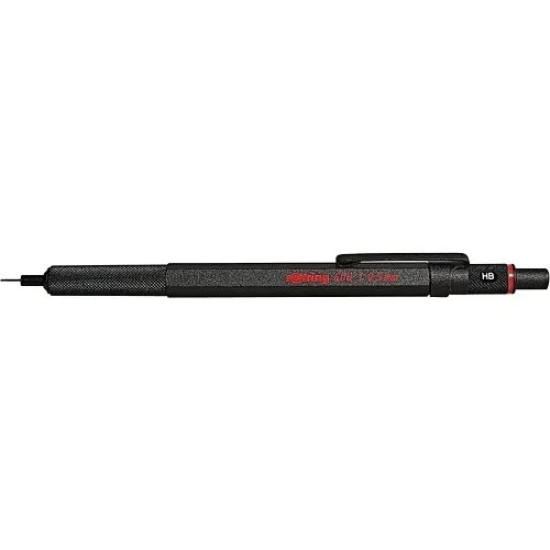 Rotring 1904445 600 Mechanical Pencil 1, 0.5mm, Silver