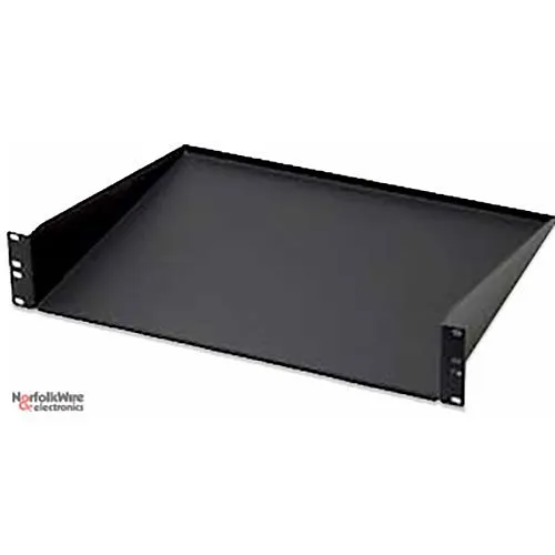 Kendall Howard 1906-1-002-0214" Component Shelf, 2U, CRS, Black