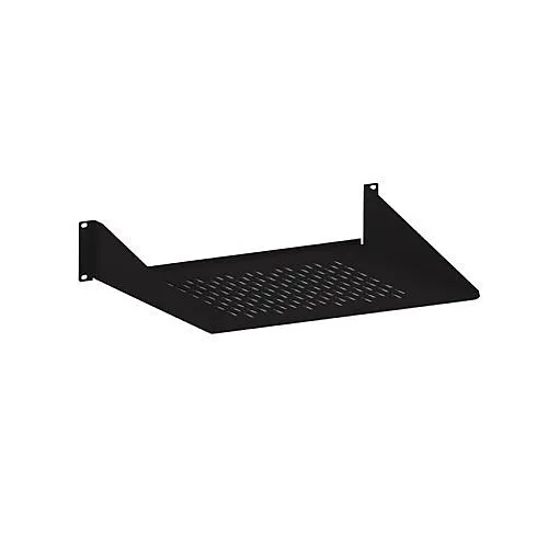 Kendall Howard 1906-1-010-02 2U 14" Vented Eco Shelf, Black