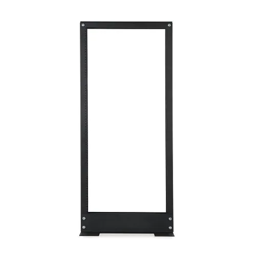 Kendall Howard 1911-3-200-24 24U 2-Post Relay Rack, CRS, Black Powder Coated