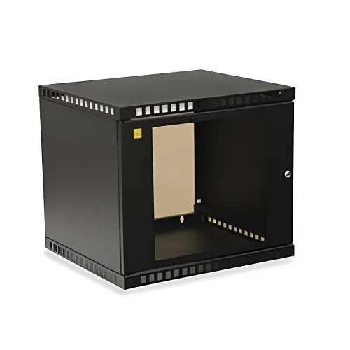 Kendall Howard 1915-3-100-09 Security Wall Mount Cabinet, 9U, CRS, Black