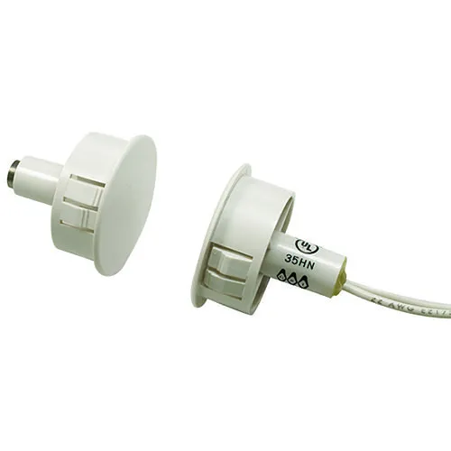 GRI 194-12 1" Steel Door Recessed Switch Set, Standard Gap, 5W, 175VDC, 0.25 Amp, Open/Closed SPDT, C, White