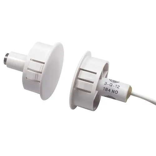 GRI 194-12WG 1" Steel Door Recessed Switch Set, Wide Gap, 5W, 175VDC, 0.25 Amp, Open/Closed SPDT, C, Brown