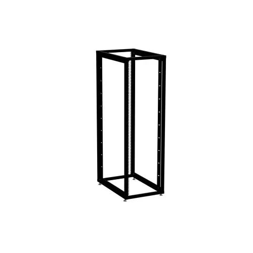 Kendall Howard 1943-3-100-41 4 Post Knockdown Open Frame Rack, 41U, Black