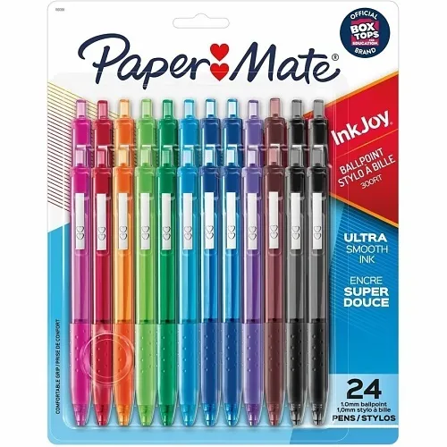 Paper Mate 1951398 InkJoy 300RT Retractable Ballpoint Pens, Medium Point, 1.0mm, Fashion Assorted Colors, 24-Pack