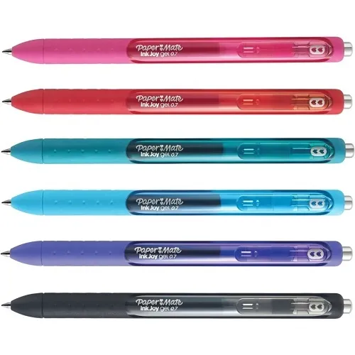 Paper Mate 1951713 InkJoy Retractable Gel Pens, Medium Point, 0.7mm, Assorted Colors, 10-Pack