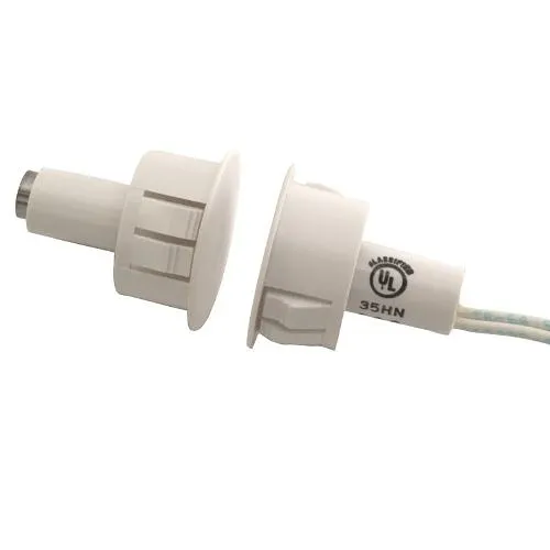 GRI 199-12-BL 1" Steel Door Recessed Switch Set, Standard Gap, 5W, 175VDC, 0.25 A, DPDT, X 2, Black