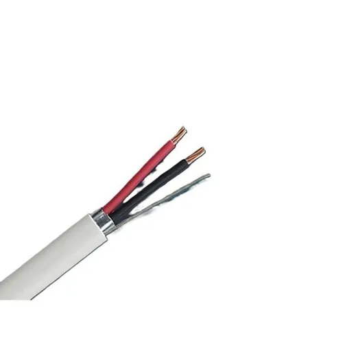 Paige 1S22042B1 22AWG 4-Conductor Stranded Cable, Shielded, White, 1000' Box