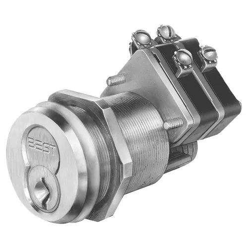 BEST 1W7J1626 Series Electric Dual Switch Lock, SPDT, Satin Chrome