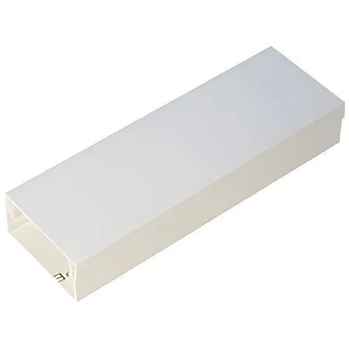 Perplas 1X2WH6T 1"x2"x6' Raceway with Tape, White