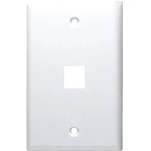 DataComm 20-3011-LA Keystone Midi Plate, 1-Port, Lite Almond