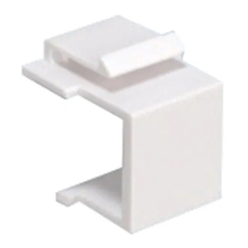 DataComm 20-3101-IV Keystone Blank Snap-In Insert, White, UL