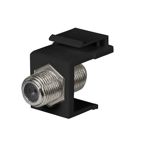 DataComm 20-3102-BK Keystone Jack with GHZ F-Connector, UL, Black