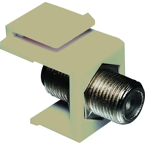 DataComm 20-3102-IV Keystone Jack with GHZ F-Connector, UL, White