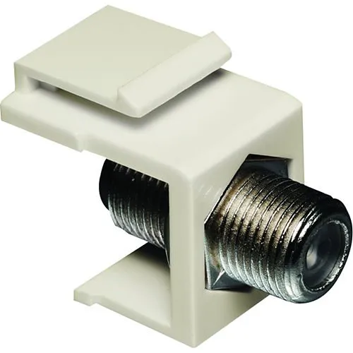 DataComm 20-3102-LA Keystone Jack with GHZ F-Connector, UL, Lite Almond