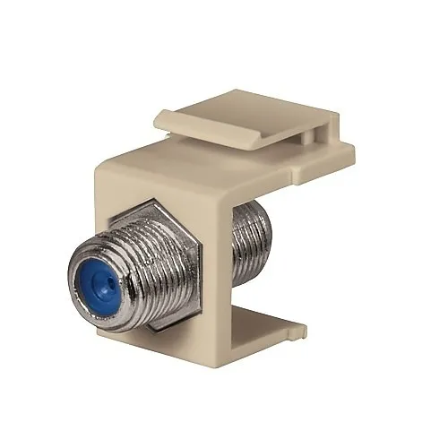 DataComm 20-3202-IV Keystone Jack with 2.4 Ghz F-Connector, Ivory, Ul