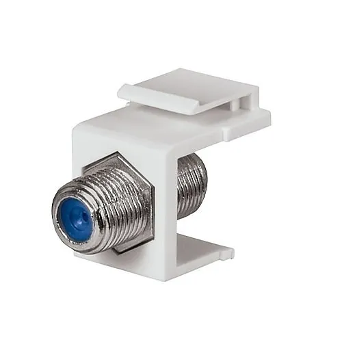 DataComm 20-3202-LA Keystone Jack, 2.4 Ghz F-Connector Lite Almond Ul