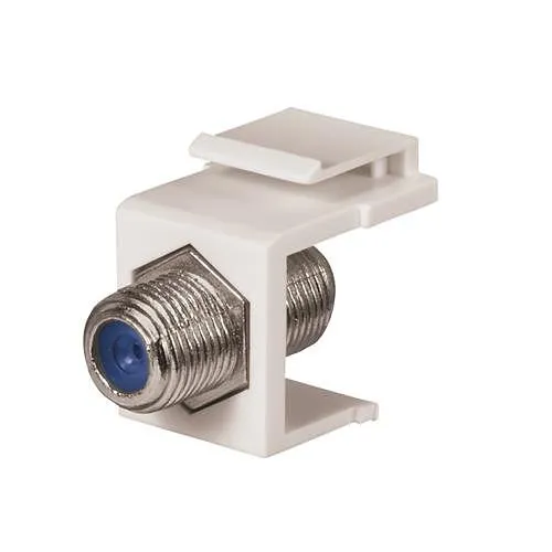DataComm 20-3202-WH Keystone Jack with 2.4 GHZ F-Connector, UL, White