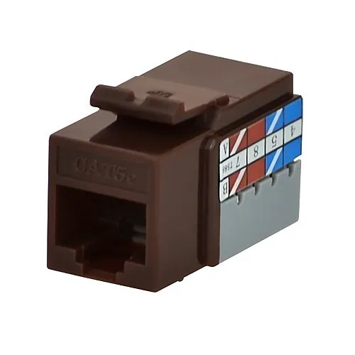 DataComm 20-3425-BR Keystone CAT5(e) Jack, Black