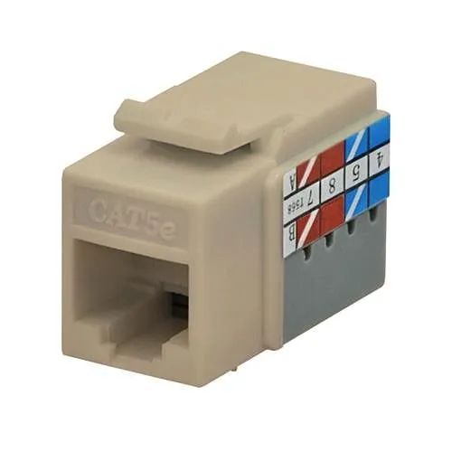 DataComm 20-3425-IV-10 Keystone CAT5e Jack, 10-Pack, White