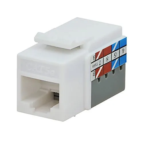 DataComm 20-3425-WH Keystone CAT5e Jack, White