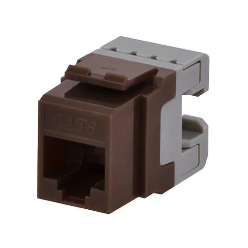 DataComm 20-3426-BR CAT6 Data Jack, 180°, Brown