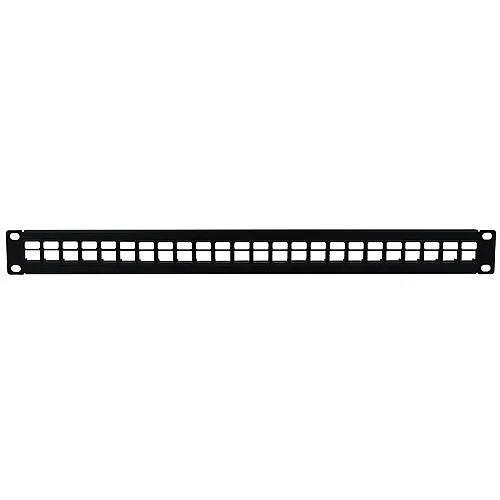 DataComm 20-5024 Patch Panel, QuickPort, High-Density, 24-Port, 1U RMS, 1.75" x 19"W