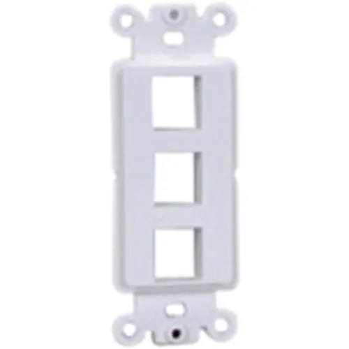 DataComm 20-5162 Decor Plate Insert for Keystones, White
