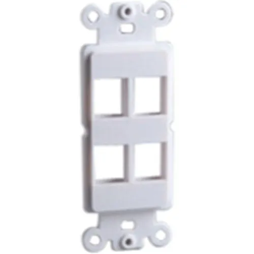 DataComm 20-5172 Decor Plate Insert for Keystones, White