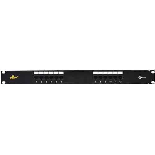 DataComm 20-5512 CAT5e 12-Port Patch Panel
